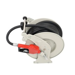 Diesel Hose Reel 3/4″ × 50′ Auto Refueling Nozzle Gun Fuel Hose Reel Retractable