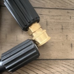 YAMATIC High Pressure Washer Hose 1/4 in 3200 PSI 220 BAR Black