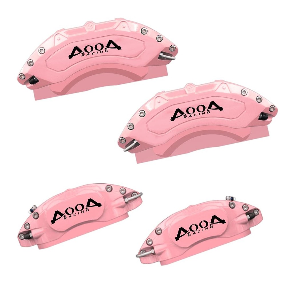 Aluminum Pink Caliper Covers Black Character Toyota Camry XSE 2019-2025 Set of 4