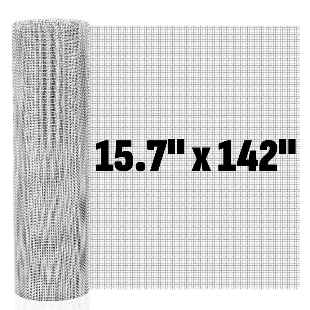 20 Mesh 304 Stainless Steel Screen, 15.7” x 15.7in x 142in(40x360cm)