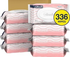 Cottonelle Flushable Wet Wipes Fragrance Free Adult 8 Pack 42 Count Flip-Top