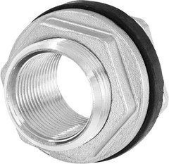 1″ NPT Female Thread Bulkhead Fitting 304 Stainless Steel Water Tank Connector