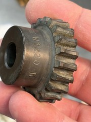 MARTIN WORM GEAR WHEEL 12 PITCH 20 TEETH 20:1 RATIO SINGLE LEAD 1/2” BORE