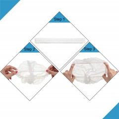 100-1000pcs Disposable Hair Net Non-Woven Head Bouffant Hair Cap 24″