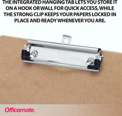 Recycled Wood Clipboards, Low Profile Clip, 6 Pack Clipboards, Letter Size (9 X