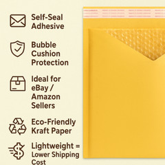 ANY SIZE KRAFT GOLD BUBBLE MAILERS MAILING SHIPPING PADDED BAGS ENVELOPES
