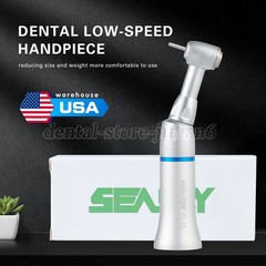 1-10* Dental Slow Low Speed Handpiece Push Button Contra Angle w/ FG 1.6MM Head