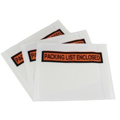 500 – 4.5″ x 5.5″ Packing List Enclosed Invoice Envelope Adhesive Pouch Sleeve