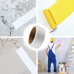 Saypacck Self Adhesive Crack Repair Tape Drywall Joint 2” X 50′, White
