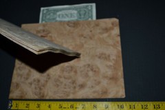 Oak Burl Raw Wood Veneer Sheet 7.5 x 10 inches 1/42nd 7685-50