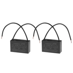 2pack Ceiling Fan Capacitor CBB61 4.5uF 350V AC 2 Wires Metallized Polypropylene