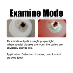 Dental Curing light LED Resin Cure Lamp 3200mw/cm² 1 Second 6 Modes OLED Screen