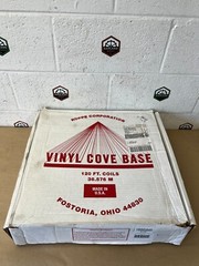 Roppe Corporation C40C81P100-023 120ft, Coils, 36.576m Vinyl Cove Base, Black