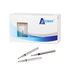 100pcs AZDENT Dental FG Diamond Burs for High Speed Handpiece Friction Grip