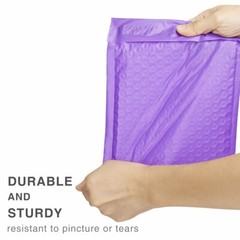 1000 Purple Poly Bubble Padded Envelopes Self-Sealing Mailers 4X8 (Inner 4×7)