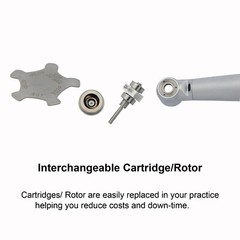 COXO Dental Small Mini Head High Speed Handpiece Fiber Optic Turbine NSK Coupler