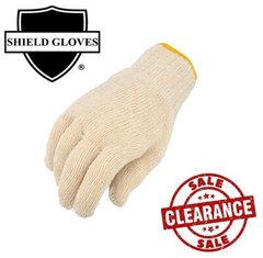 300 Pairs – Cotton Blended String Knit Gloves – Women’s Size – Tan