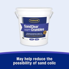 Farnam SandClear Psyllium Crumbles Supplement for Horses, 3 pounds, Brown