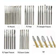 Dental Tungsten Carbide Bur FG RA CA HP Drills Burr For High/Low Speed Handpiece