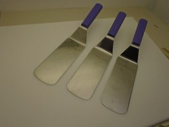 Dexter USA 8X3 Set (3) Spatula Turners Stainless Semi Flex Purple Handle S286-8