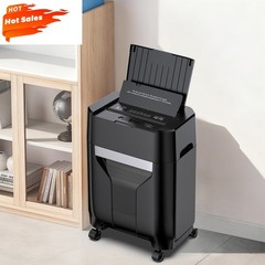 QUIETLEMON 100-Sheet Auto Feed Paper Shredder 4.5 Gall Commercial P-4 Cross Cut.