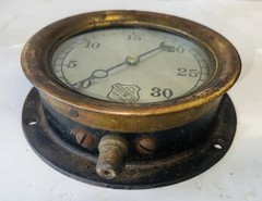 ASHCROFT 30 Pound Lower Pressure Steam Gauge Serial No 703261 TESTED GOOD