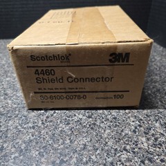 3M Scotchlok 4460 Shield Connector Lot of 100 NOS Sealed Box Made In USA 1990