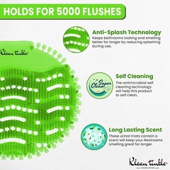 Urinal Screen & Odor Neutralizer Anti-Splash – Pack of 3 Round Green Unscented