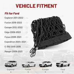 RED WOLF Envelope Style Cargo Net for 2006-2022 Ford Focus Escape Explorer Ex…