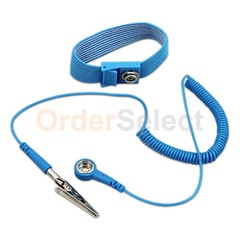 Anti-Static Wrist Band ESD Grounding Strap Prevents Static Build Up, Blue
