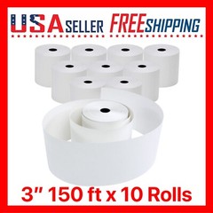 3″ x 150 ft 1-Ply Bond Paper Kitchen Receipt Printers POS 3 inch x 10Rolls