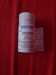 NEW & SEALED 10g Gold Chloride Trihydrate Reagent ACS G1025 ‘Spectrum Chemicals’