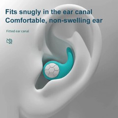 Reusable Silicone Ear Plugs Noise Cancelling Earplugs Protector Study Sleep Swim