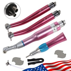 Dental High Low Speed Handpieces 4 Hole Air Turbine Kit NSK Pana Max Style Pink