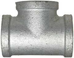 New 6″ Galvanized Steel Straight Tee 6″ X 6″ X 6″ FNPT Thread