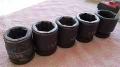 3/4 DRIVE IMPACT 6 POINT SOCKETS 1-3/16 1-5/16 1-3/8 1-1/2 1-5/8 GREAT COND gift