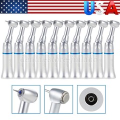 1-10* Dental Slow Low Speed Handpiece Push Button Contra Angle w/ FG 1.6MM Head