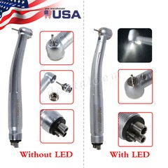 SELF-POWER Dental No-LED / LED E-generator High Speed Handpiece 4Hole Turbine