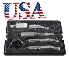 Dental High & Slow Speed Handpiece 4 Hole Contra Angle Cone Air Motor SEASKY