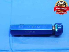 3/4 14 NPT L1 PIPE THREAD PLUG GAGE .75 .750 .7500 N.P.T. NATIONAL TAPER CHECK