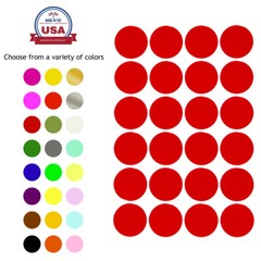 Color Coding Labels Dots Stickers 1 Inch Rounded Circle 25mm Dots by Royal Green