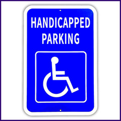 Handicap Parking Sign 12×18 Inch Aluminum ADA Reserved Parking Weatherproof UV