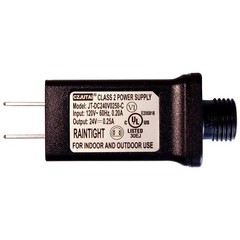 JT-DC240V0250-C 24V LED Power Adapter(Input: 120V AC, 0.20A | Output: Black