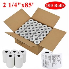 100 Rolls Case 2 1/4″x85′ Credit Card Cash Register POS Receipt Thermal Paper
