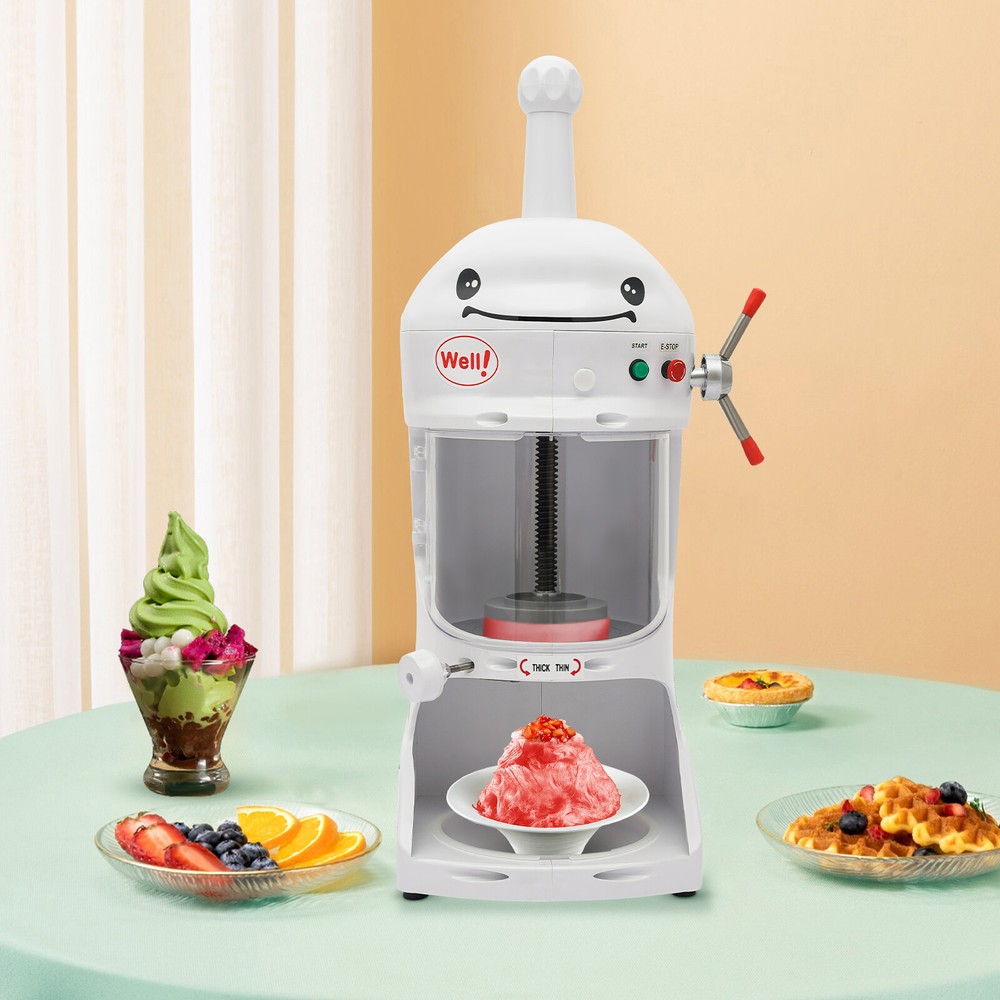 Ice Cub Shaved Ice Machine Commercial Ice Shaver Snow Cone Maker Premium 350W