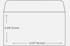 500 White Letter Mailing Envelopes Shipping 3-5/8” x 6-1/2” Peel and Self-Seal