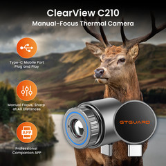 Ultra-Light 26g Thermal Imager GTGUARD C210 Night Vision for Outdoor Exploration
