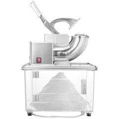 Commercial Ice Crusher 661LBS/H Electric Snow Cone Maker Shaved Ice Silver