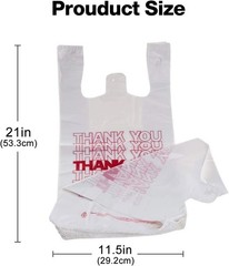 100 Ct plastic bags/Shopping Bags/Thank You Bags/Reusable and Disposable Groc…