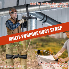 148Ft HVAC Duct Strap, Tight-Weave Nylon Duct Support Webbing, Heavy Duty Duct H